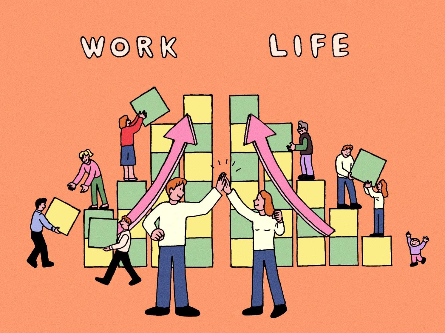 仕事と人生のイラスト | Make New Magazine「未来の定番」をつくるために、パナソニックのリアルな姿を伝えるメディア