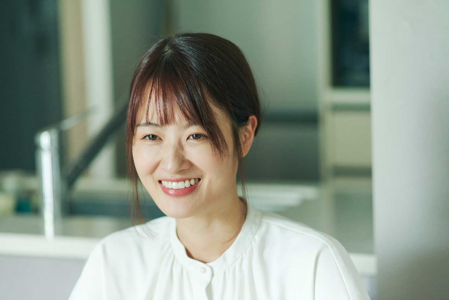 取材中のもあいさん | Make New Magazine「未来の定番」をつくるために、パナソニックのリアルな姿を伝えるメディア