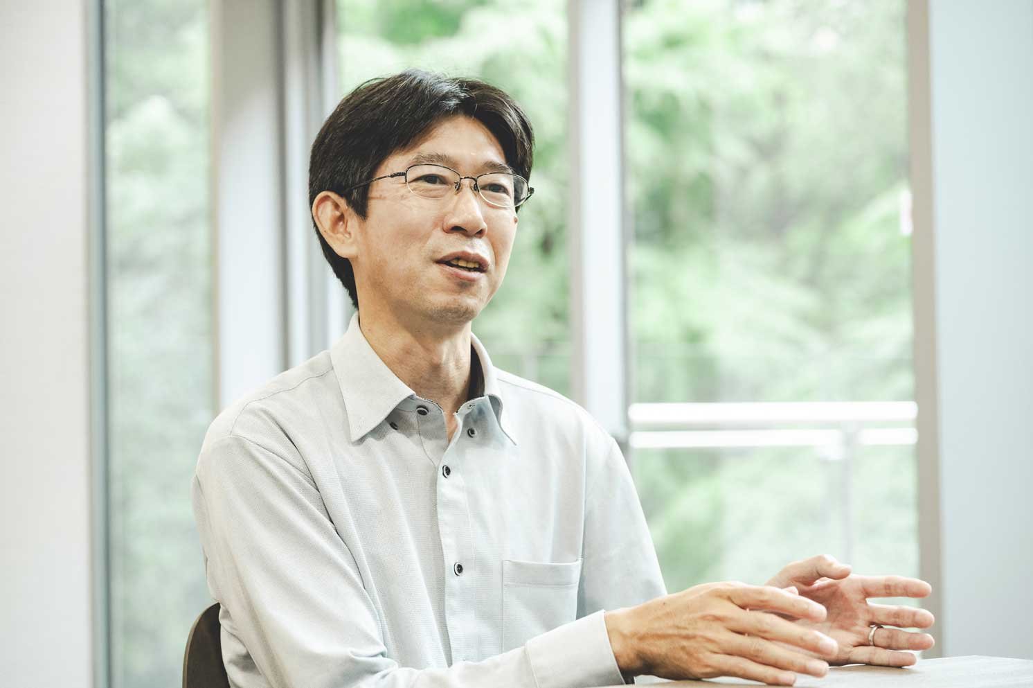 取材の様子の写真。松永さん | Make New Magazine「未来の定番」をつくるために、パナソニックのリアルな姿を伝えるメディア