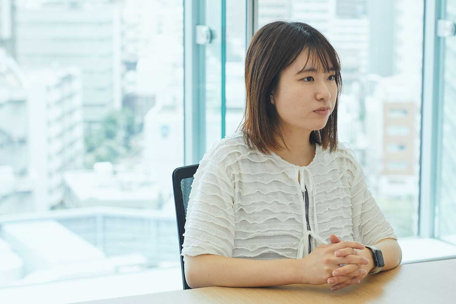 取材の様子の写真。野村采加（のむら・あやか） | Make New Magazine「未来の定番」をつくるために、パナソニックのリアルな姿を伝えるメディア